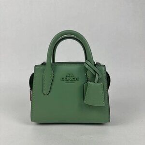 Coach  CO974 Leather Andrea Mini Carryall Top Handle/Crossbody Bag
